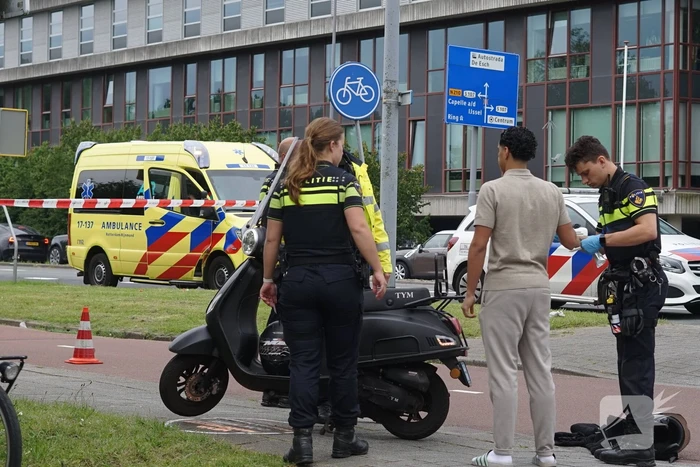 Traumateam ingezet voor ongeval met scooter