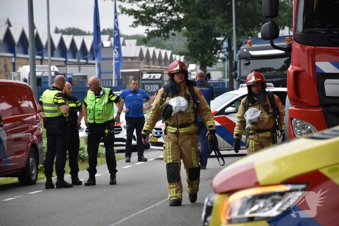 Gewonde bij brand in bedrijfshal