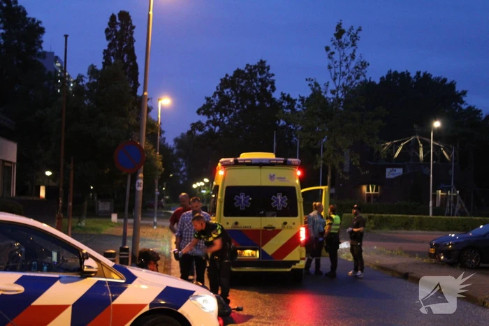 Scooterrijder hard ten val, werkt politie tegen