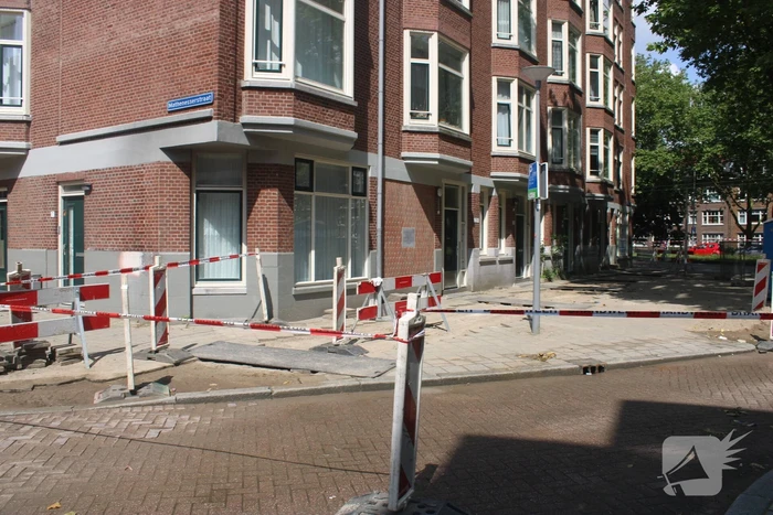 Tramverkeer gestremd vanwege leidingbreuk