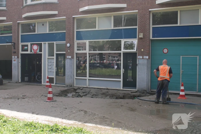 Tramverkeer gestremd vanwege leidingbreuk