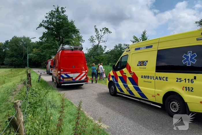 Geen voertuig aangetroffen na melding van auto te water