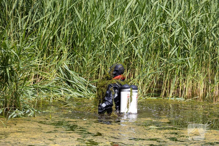 Duikactie na aantreffen bandensporen in riet