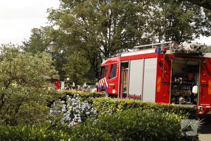 Frituurpan vat vlam op vakantiepark