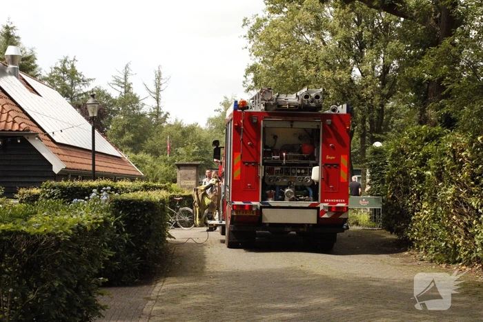 Frituurpan vat vlam op vakantiepark