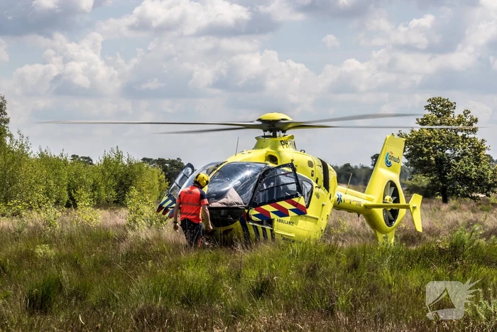 Traumahelikopter landt midden in natuurgebied