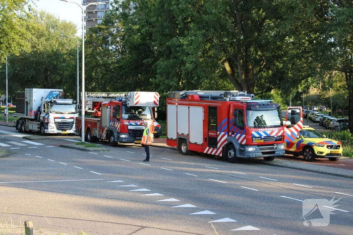 Persoon te water, hulpdiensten groot ingezet