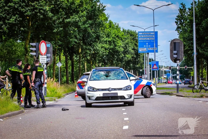 Fietser zwaargewond bij aanrijding