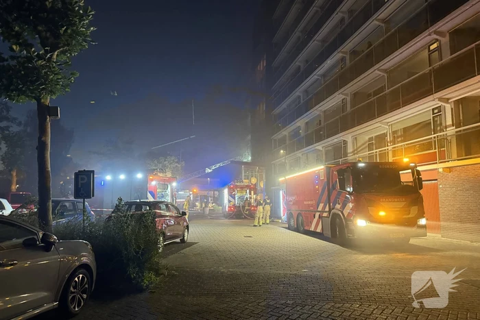 Zeer grote brand in appartementencomplex