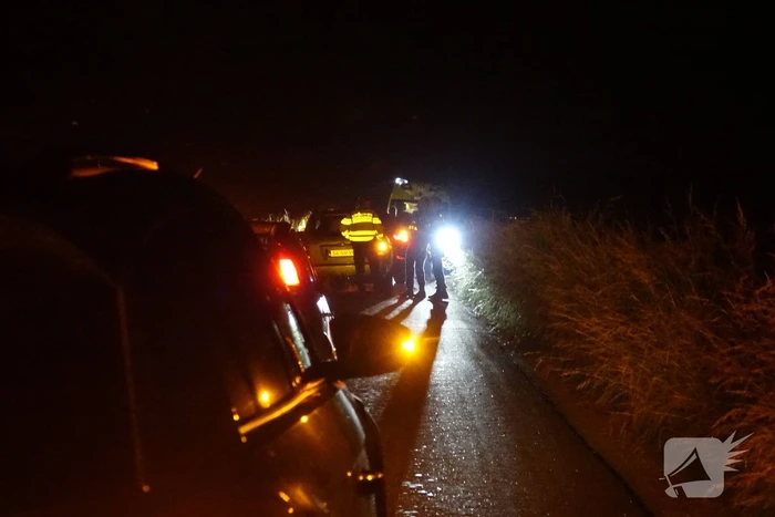 Motorrijder gewond naar het ziekenhuis