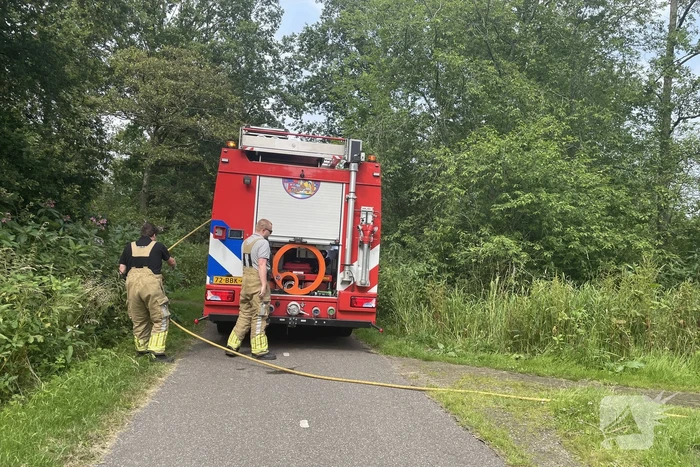 Buitenbrand snel onder controle