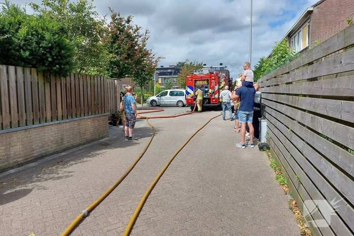 Brand in keuken van woning