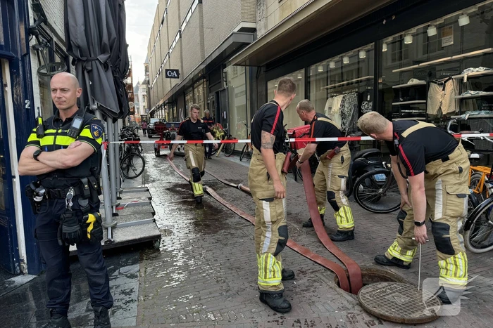 Flinke wateroverlast in winkelpand