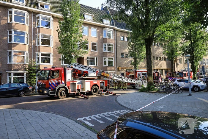 Brand op zolder van woning