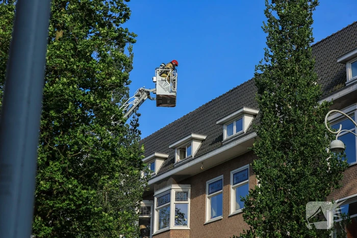 Brand op zolder van woning