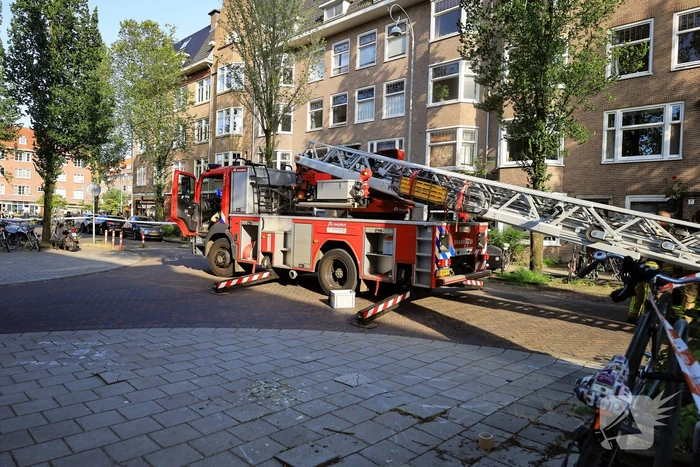 Brand op zolder van woning