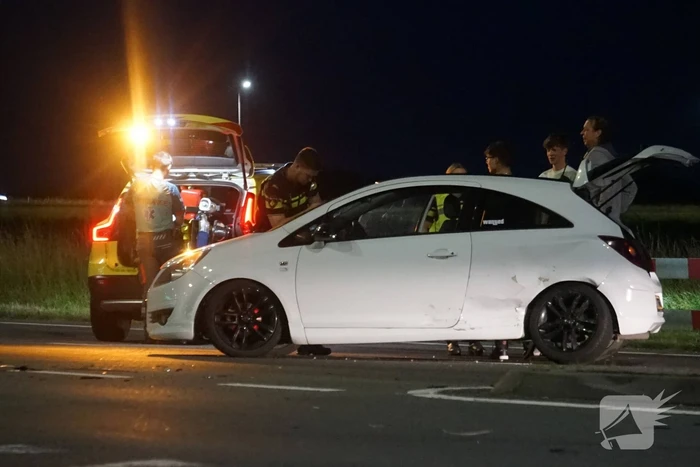 Botsing tussen twee auto's