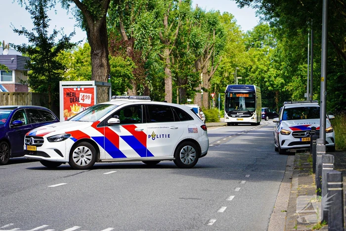 Motor afgebrand na botsing met fietser