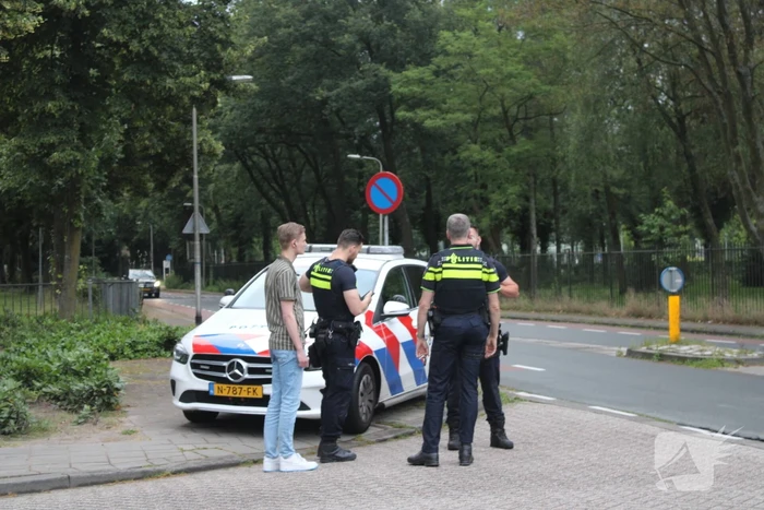 Lantaarnpaal plat gereden na botsing