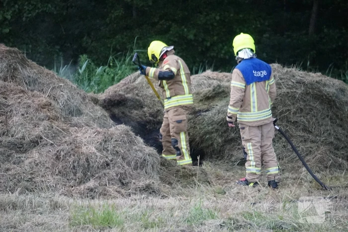 Broeibrand in hooibalen