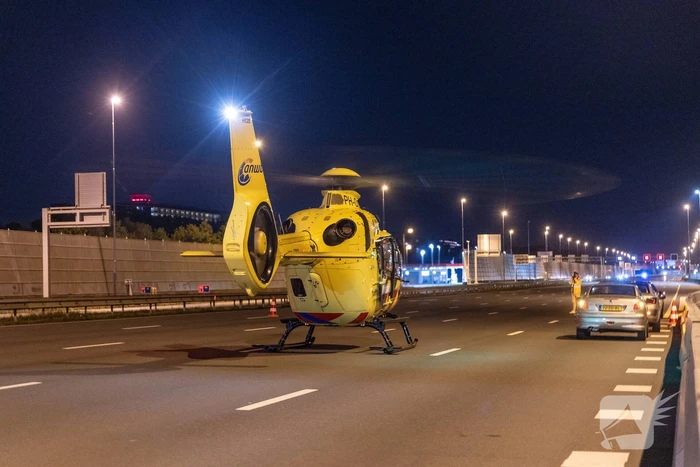 Aanrijding tussen een personenauto en een pijlwagen