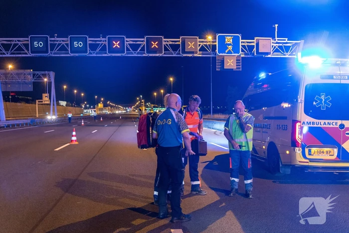 Aanrijding tussen een personenauto en een pijlwagen