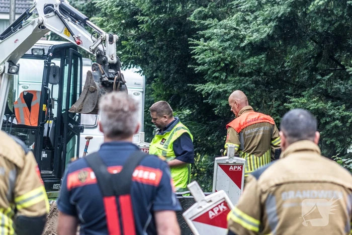 Gaslekkage ontstaan tijdens werkzaamheden