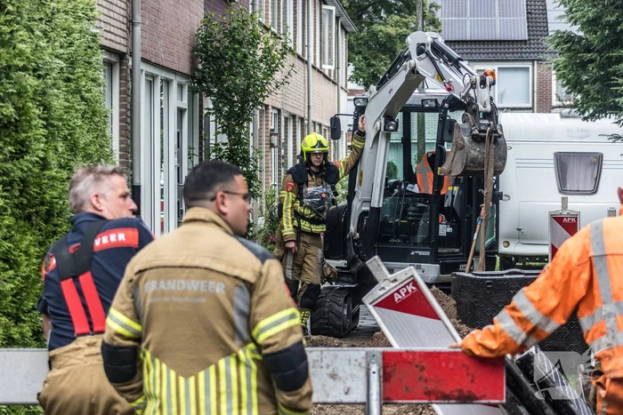 Gaslekkage ontstaan tijdens werkzaamheden