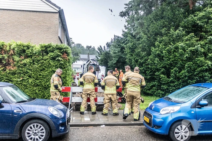 Gaslekkage ontstaan tijdens werkzaamheden