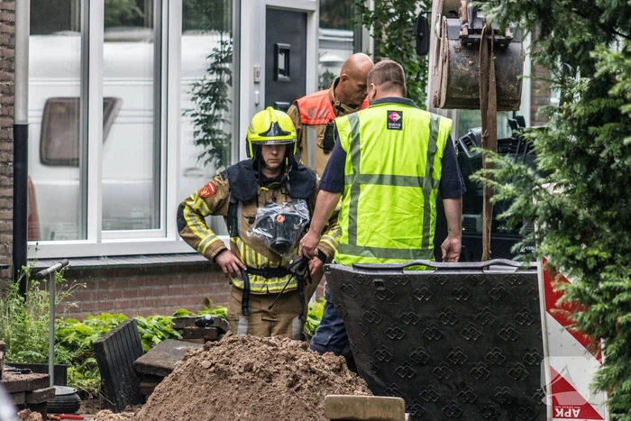 Gaslekkage ontstaan tijdens werkzaamheden