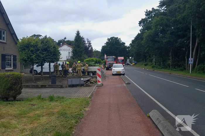 Gasleiding geraakt tijdens graaf werkzaamheden