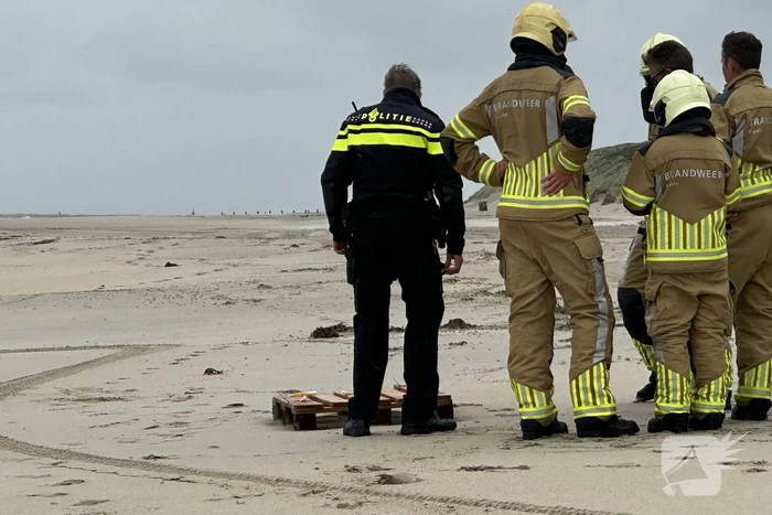 Onderzoek naar aangespoelde pallet