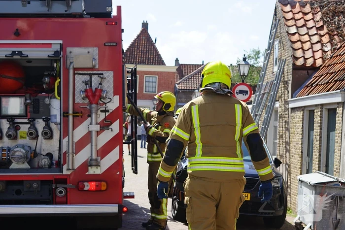 Losgeschoten gasslang zorgt voor steekvlam