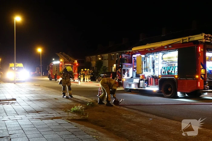Schuur gaat in vlammen op