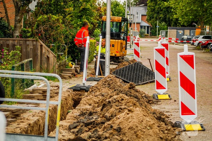 Gaslekkage door werkzaamheden