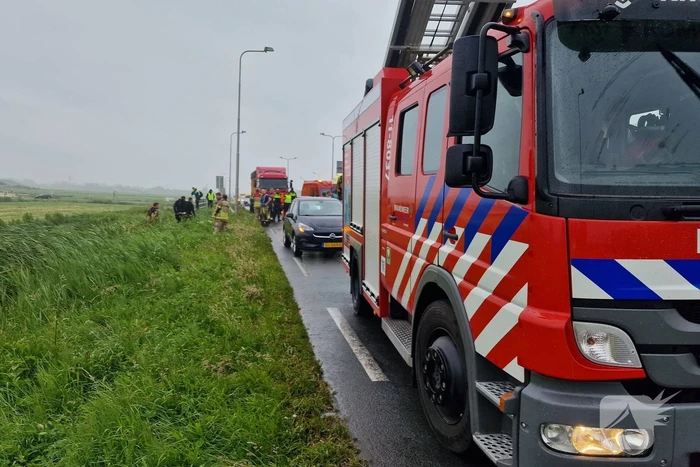 Automobilist ontkomt aan erge afloop bij ongeval