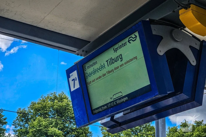 Grote trein vertraging vanwege sein storing