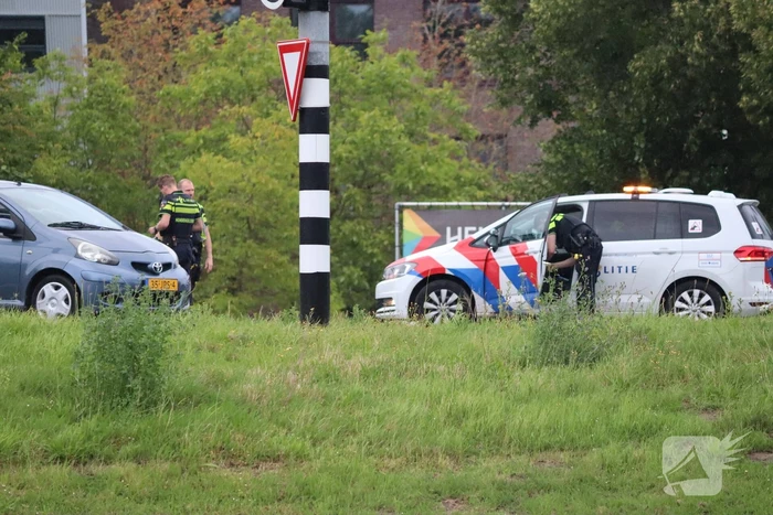 Schade na botsing op kruising