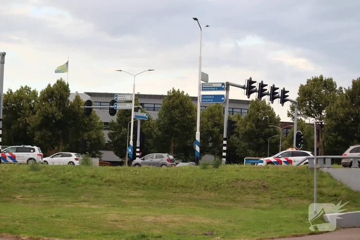 Schade na botsing op kruising