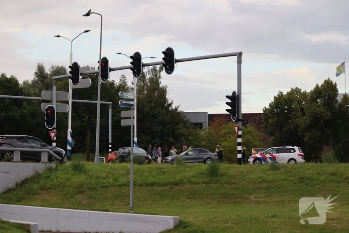 Schade na botsing op kruising