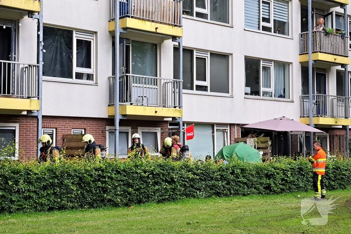 Pan rijst veroorzaakt brandweer inzet