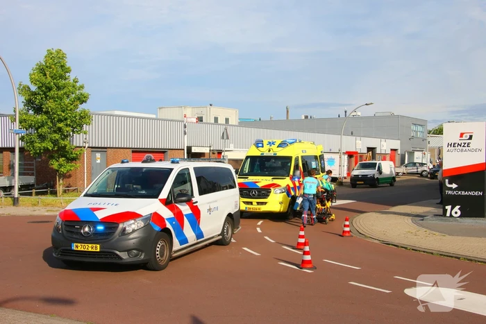 Fietser geschept door automobilist