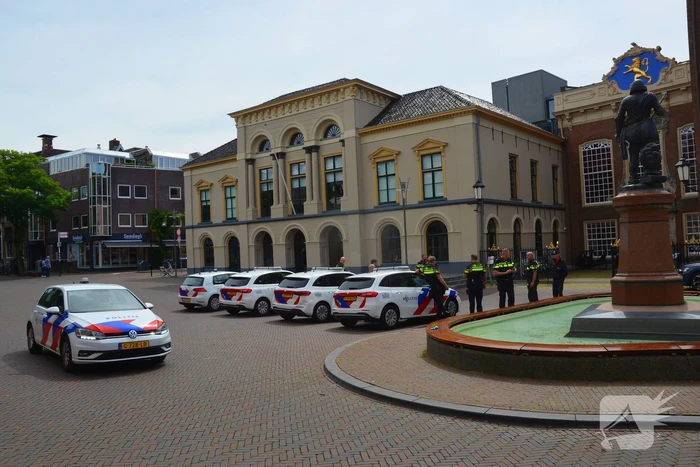 Politie houdt protest voor vroegpensioen