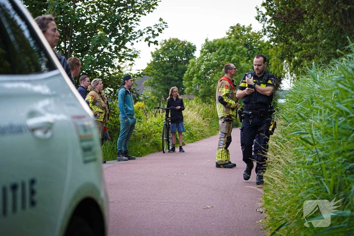 Zoektocht naar persoon te water