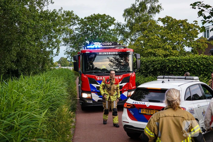 Zoektocht naar persoon te water