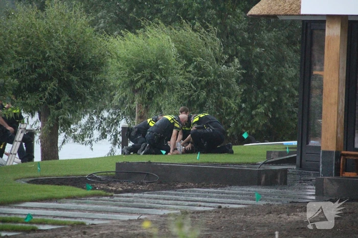 Zoektocht naar persoon te water