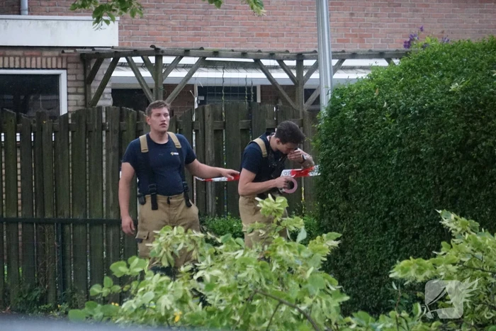 Takken waaien uit boom brandweer zet gebied af