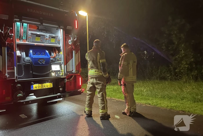 Kleine brand in bos snel geblust