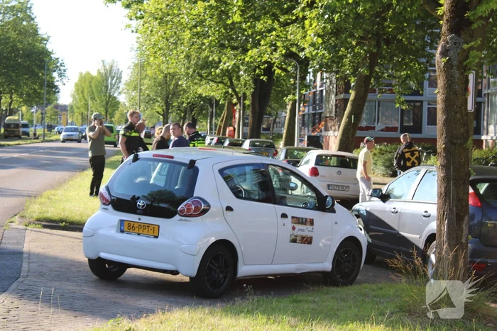 Auto's beschadigd na botsing