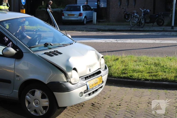 Auto's beschadigd na botsing
